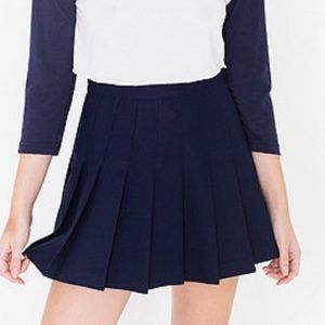 American Apparel navy tennis skirt